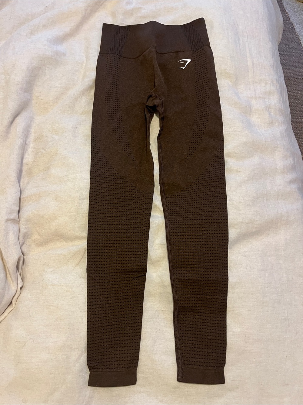 Gymshark Vital Seamless High-Waist Leggings - Brown Marl